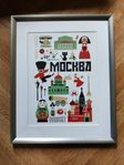 Poster Moskva limited edition Ingela Arrhenius 