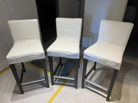 3 x BERGMUND Barstol Ikea