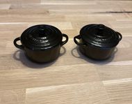 2 st Le Creuset minigryta (stengods) 10 cm