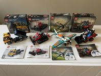 Lego Technic - fyra hela kit!