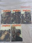 Serietidningar "Zombies! Feast" 1-5 skickas tillsammans