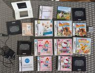 Nintendo DS Lite med 6 spel