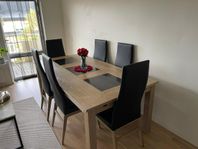 6 seater dining table and chairs