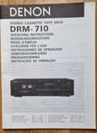 Bruksanvisning Denon DRM710 kassettdäck