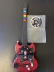 PS2 GUITAR HERO GITARR + GUITAR HERO 3 ALLT FUNGERAR PERFEKT