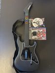 PS 2 GUITAR HERO GITARR MED MOTTAGARE + GUITAR HERO 2