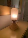 1930-talet Antik HouzeX Aka Houze Glass Co Lampa i Rosa fär