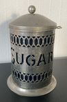 Vintage! SUGAR - vacker burk i hamrad metall, 60-tal