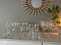 Glas Kosta Boda Line - Stort paket