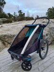 Thule chariot Lite 1 Bluegrass med tillbehör