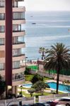 Spanien Fuengirola Strand Havsutsikt Balkong Centralt