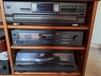 -80 och -90 tals retro musikspelare stereo