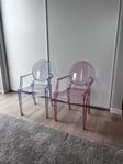 2 st Kartell Lou Lou Ghost Chair - Barnstol