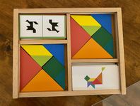 Tangram + Puzzle - Pusselspel