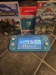 Nintendo Switch Lite | 128GB SD-kort | 2 spel