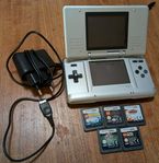 Nintendo DS med 5 spel