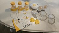 medela swing maxi elektrisk dubbelbröstpump + extra flaskse