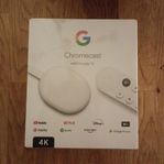 Chromecast med Google TV 4K helt ny öppnad