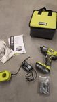 Ryobi one+18v mutterdragare, batteri, laddare