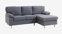 Sofa Gedved, 3-seater with chaise-long