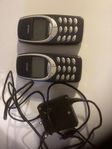 Nokia 3310,, äldre Ericsson,laptopfodral, äldre mobilfodra