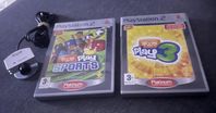 2st Eye Toy Spel + Eye Toy Kamera - Playstation 2 - PS2