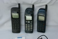 Nokia 3110, Nokia 5110, Nokia 6150.