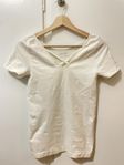 white sports t-shirt, size S