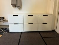 Nordli byrå Ikea 6 lådor 1500kr