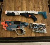 nerf pistoler med skott 