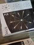 2 st Pix Star adventsstjärnor i chrome