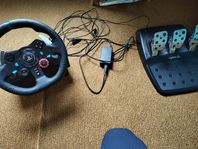 Logitech G29 (PC/PS) bilratt med pedaler