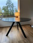 HAY CPH20 runt bord/table, 120 cm, svart ek - svart linoleum