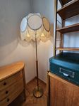 Golvlampa från 50-60 talet Teak Mässing