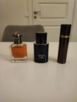 Herr parfymer, Armani och Tom Ford