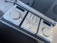 DJ-set för USB/Dator Pioneer DJM-350 och CDJ-350 m. hardcas