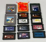 Gameboy +GBA samling, 13 Spel *Alla Original, alla testade*