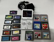 Gameboy Advance SP + 19 spel samling, *funktionstestade*