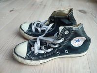 Convers i svart, barn stl. 33