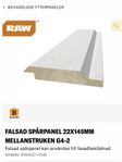 Falsad spårpanel 22x145 mm mellanstruken G4-2