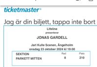 2st Biljetter till Jonas Gardells show,