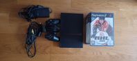 PS2 Slim + 9 Spel + Singstar-Paket