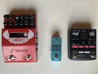 Gitarrpedaler, dist, eq och amp sim 