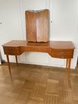 SMINKBORD/SKRIVBORD med spegel, teak, 1950/60-tal.