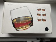 Whiskyglas rundad botten 6-pack