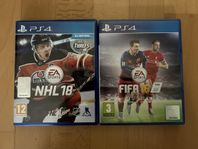 NHL 18 & FIFA 16 PS4