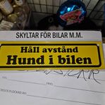 Skylt till bla Bil