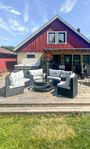 LOUNGESET SUNFUN SANDHAMN KONSTROTTING SVART/LJUSGRÅ