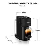 NESPRESSO Vertuo Next kaffemaskin DeLonghi, Matt Svart