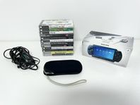 Sony PSP med 12 spel/filmer